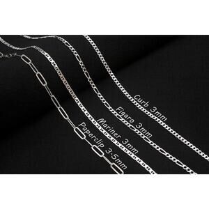 925 Italy SOLID Sterling Silver Curb Anklet Bracelet, Figaro Anklet Foot Jewelry